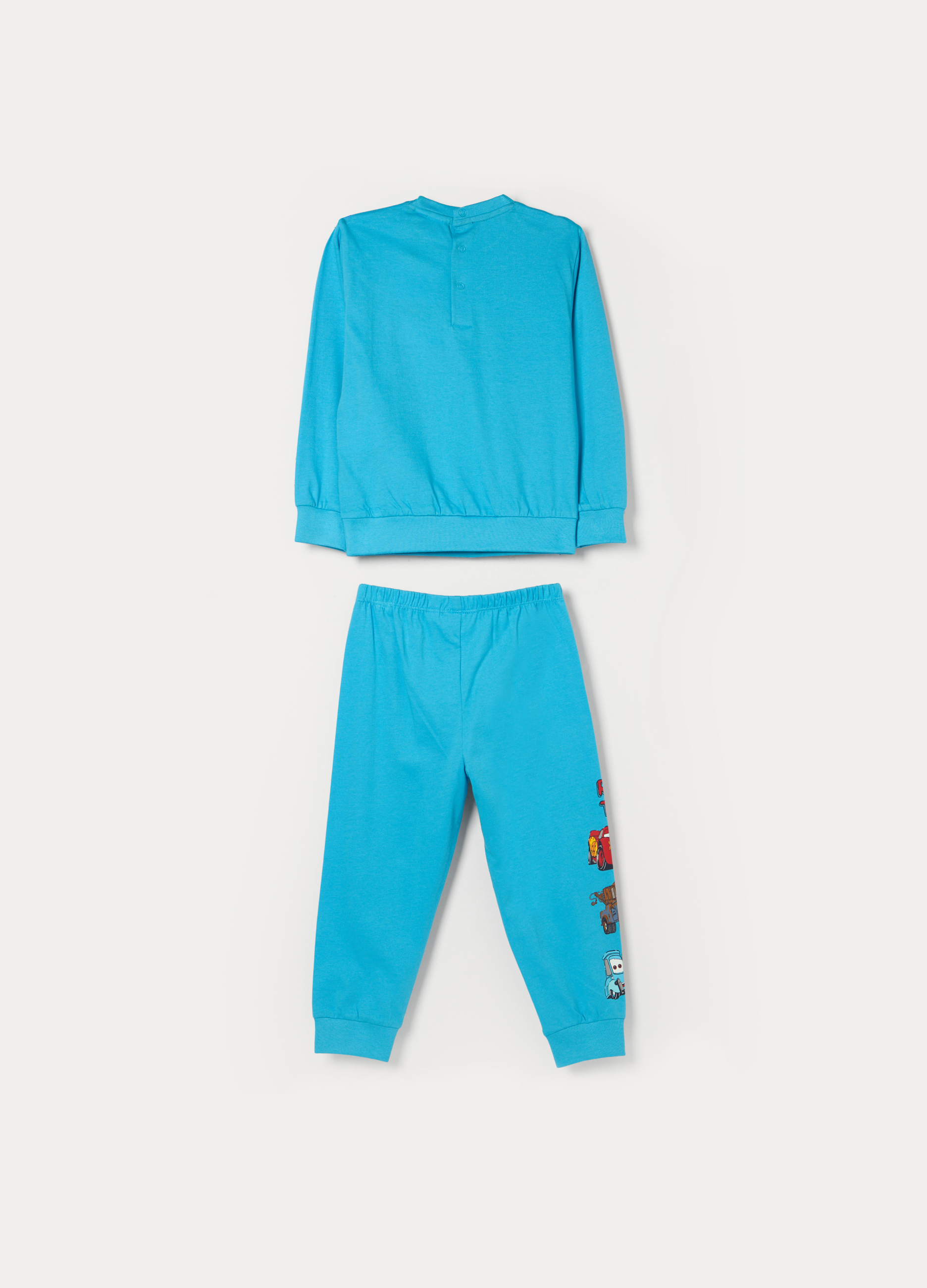 Alternative view of Komplet duga pidžama od čistog pamuka u jersey tkanju