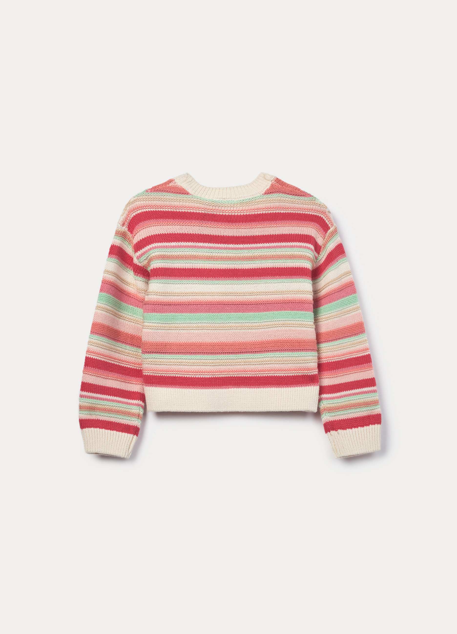 Alternative view of Džemper od mješavine pamuka i trikota za djevojčicu