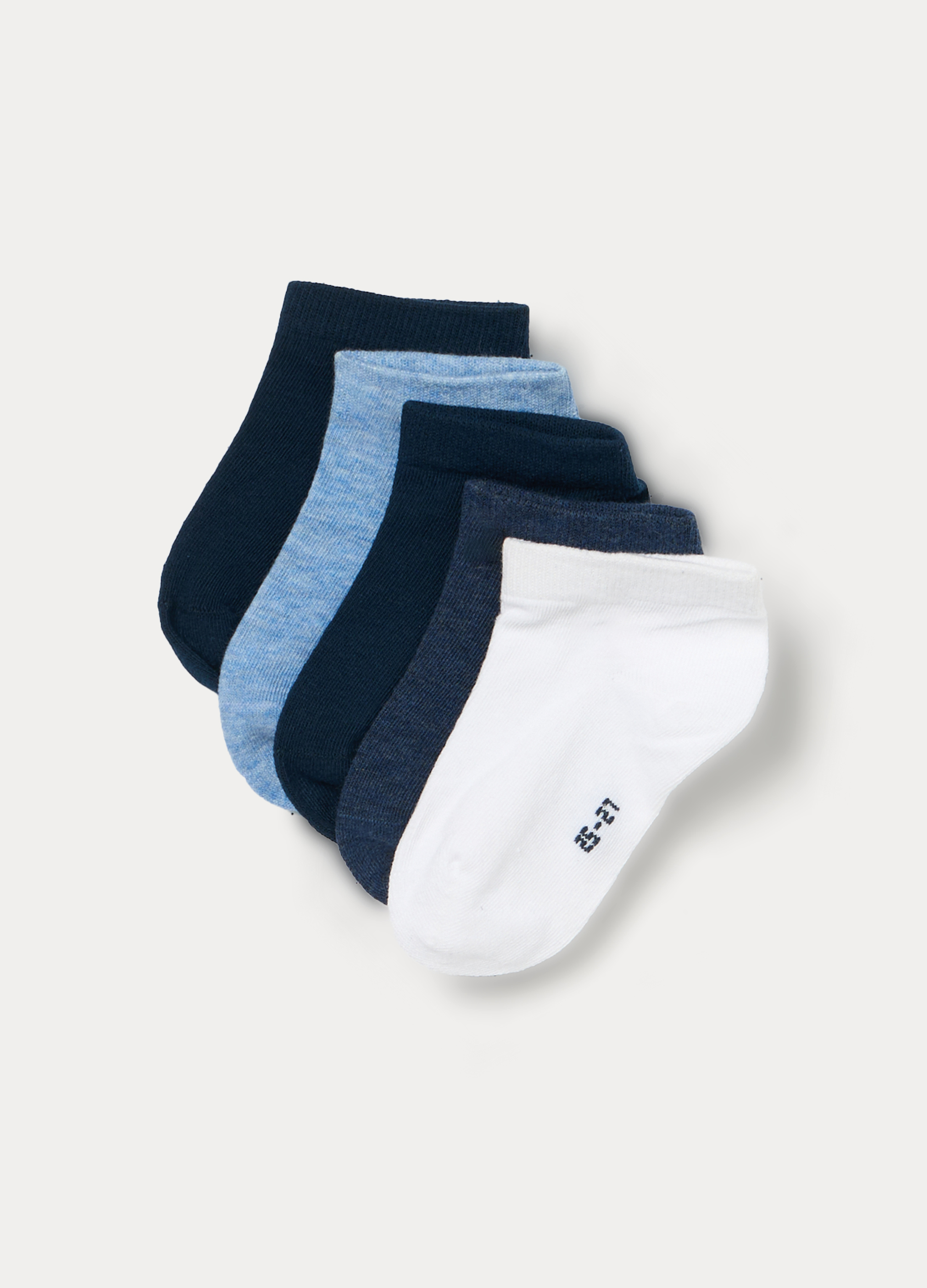 Set od 5 pari kratkih čarapa od mješavine pamuka