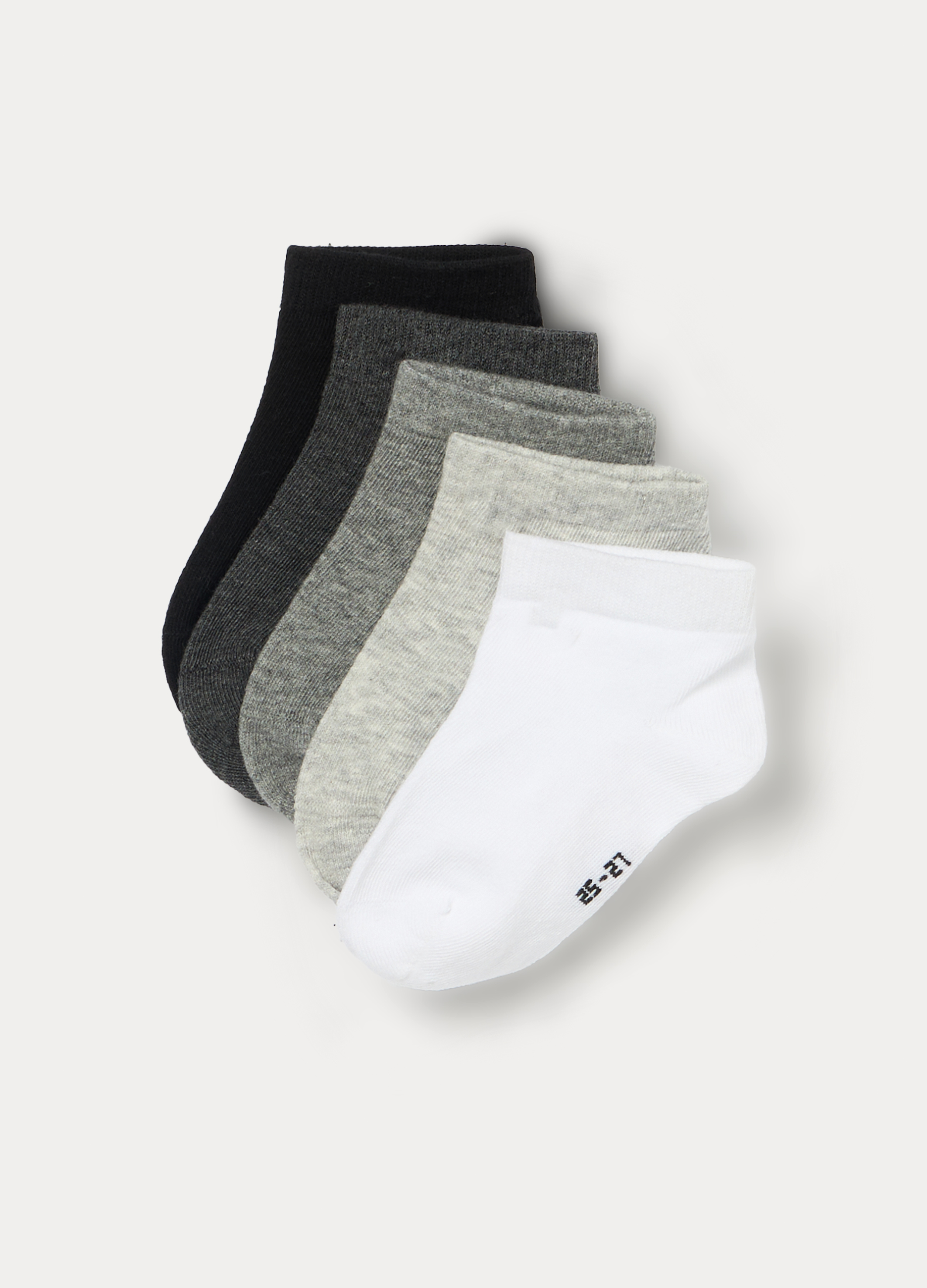 Set od 5 pari kratkih čarapa od mješavine pamuka