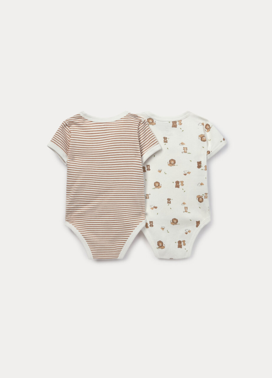 Alternative view of Set od 2 bodija od čistog pamuka za bebu dječaka